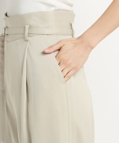 la.f…(ラエフ)の「《Pants Story》ベルト付トリアセ強撚ダブルクロスワイドパンツ(その他パンツ・レディース・ベージュ/ピンク/ネイビー・11号/9号/7号)」の7枚目の写真