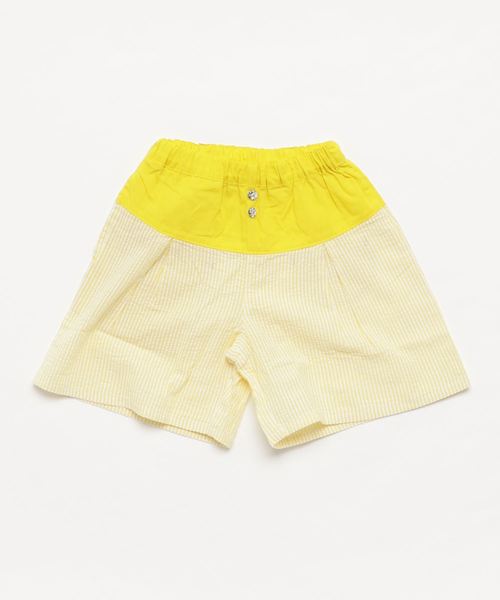 RAGMART(ラグマート)の「サッカーストライプキュロット(その他パンツ・キッズ・サックスブルー/イエロー・120cm/110cm/130cm/100cm)」の2枚目の写真