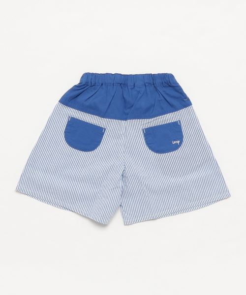 RAGMART(ラグマート)の「サッカーストライプキュロット(その他パンツ・キッズ・サックスブルー/イエロー・120cm/110cm/130cm/100cm)」の3枚目の写真