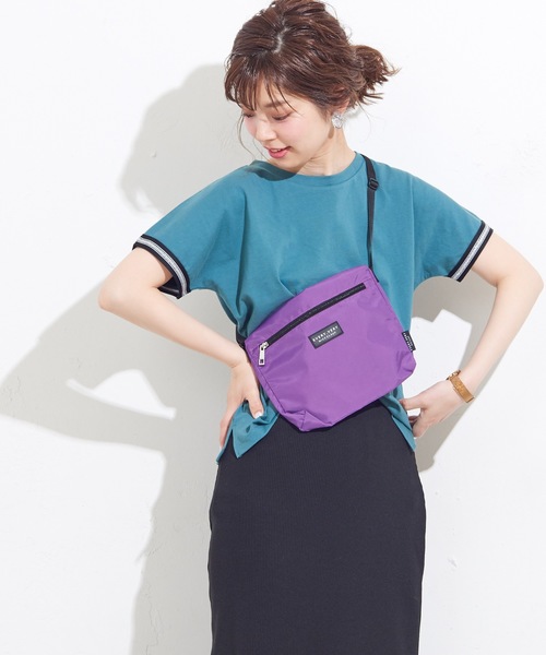 natural couture（ナチュラルクチュール）の「袖口ラインTシャツ（Tシャツ/カットソー・レディース・オフホワイト/ブラック/グリーン・FREE）」の3枚目の写真