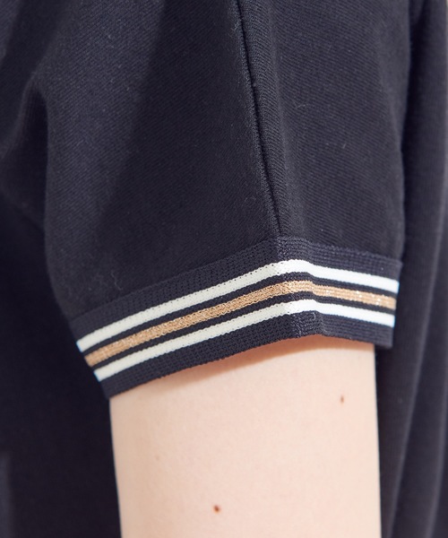 natural couture（ナチュラルクチュール）の「袖口ラインTシャツ（Tシャツ/カットソー・レディース・オフホワイト/ブラック/グリーン・FREE）」の11枚目の写真