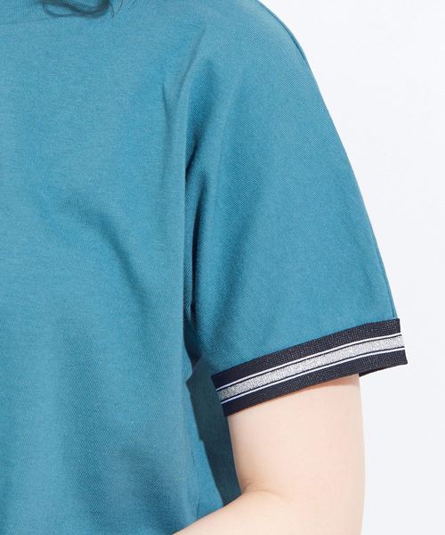 natural couture（ナチュラルクチュール）の「袖口ラインTシャツ（Tシャツ/カットソー・レディース・オフホワイト/ブラック/グリーン・FREE）」の19枚目の写真