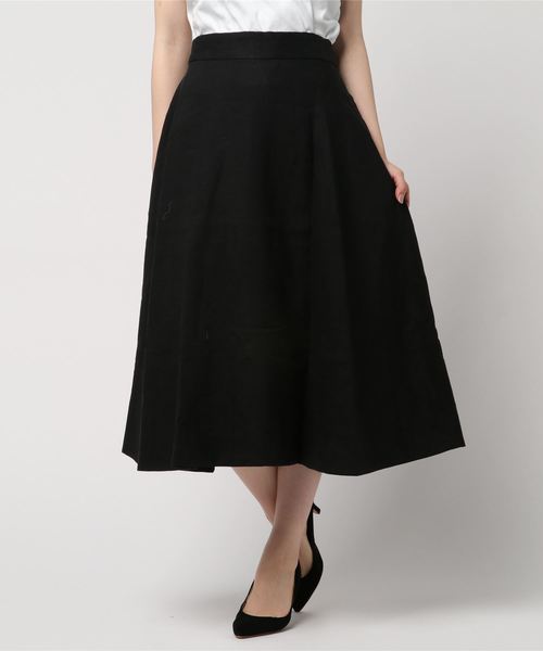 RIVE DROITE（リヴドロワ）の「リネンフレアスカート（スカート・レディース・レッド/グリーン/ブルー/ブラック/ベージュ・FREE）」の8枚目の写真