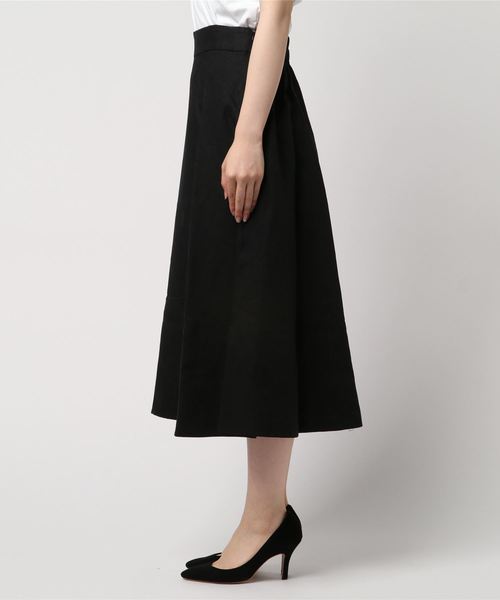 RIVE DROITE（リヴドロワ）の「リネンフレアスカート（スカート・レディース・レッド/グリーン/ブルー/ブラック/ベージュ・FREE）」の6枚目の写真