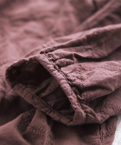 CUBE SUGAR（キューブシュガー）の「WEB限定 綿ローン矢羽柄ワンピース（ワンピース・レディース・ブラック/ブラウン/ダークグリーン・M/L）」の20枚目の写真