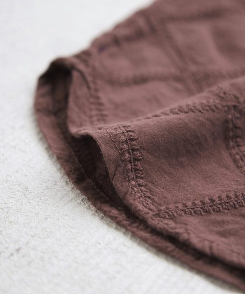 CUBE SUGAR（キューブシュガー）の「WEB限定 綿ローン矢羽柄ワンピース（ワンピース・レディース・ブラック/ブラウン/ダークグリーン・M/L）」の21枚目の写真