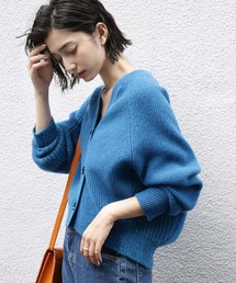 ⭐︎新品タグ付 アダムエロペカーディガン ブルー⭐︎ ADAM ET ROPE' カーディガン 「WEB限定」・「サステナブル