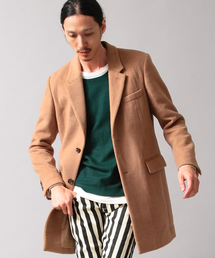 MONKEY TIME | MT∴ シャギーメルトン 2B チェスターコート（LB）◆§(ピーコート)