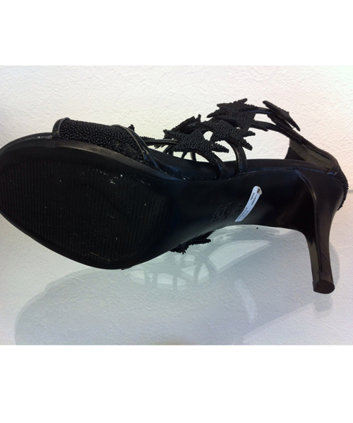 LANDS OF Eden.（ランズオブエデン）の「【TSURU】Etoile（サンダル・レディース・ホワイト/ブラック/シルバー・34/35/36/37/38/39）」の7枚目の写真