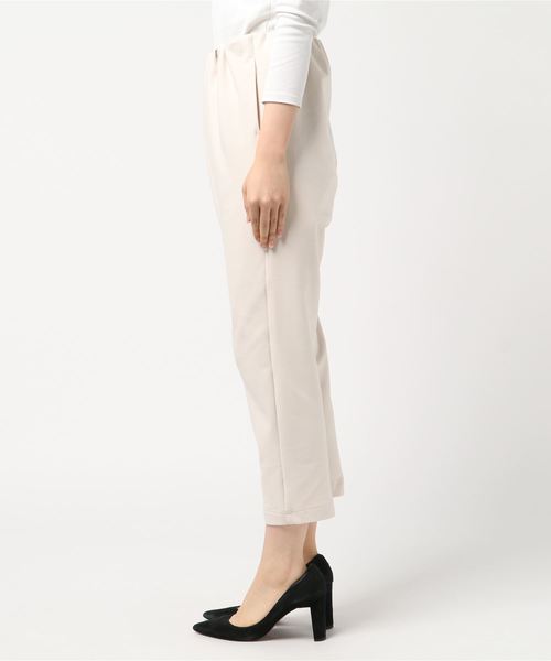 k*（ケイ）の「ギャザーラインシンプルパンツ【MADE IN JAPAN】（その他パンツ・レディース・ブラック/オレンジ/アイボリー・M）」の4枚目の写真