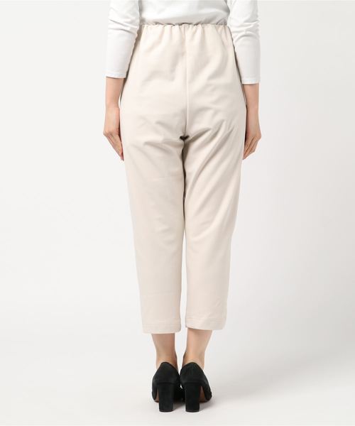 k*（ケイ）の「ギャザーラインシンプルパンツ【MADE IN JAPAN】（その他パンツ・レディース・ブラック/オレンジ/アイボリー・M）」の5枚目の写真