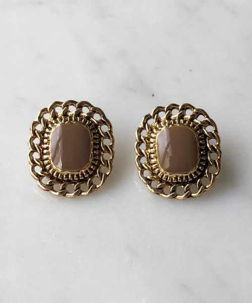 Port（ポート）の「デザイン アンティーク イヤリング_（イヤリング・レディース・ホワイト/ホワイト系その他/ホワイト系その他2/ブラック/ネイビー/グリーン/ブラウン/ブラウン系その他/ブラウン系その他2/ライトブルー/ブルー系その他/イエロー/イエロー系その他/レッド/レッド系その他/レッド系その他2/ボルドー/イエロー系その他2/グリーン系その他/ブルー系その他2/ブラック系その他2/ブラック系その他/ピンク/ブルー系その他3/ブラウン系その他3・FREE）」の10枚目の写真