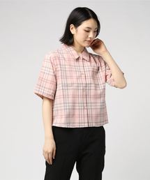 PUNYUS | ショート丈チェックシャツ(シャツ/ブラウス)