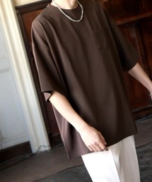 ジョーゼット クルーネックビッグTシャツ【イージーケア】