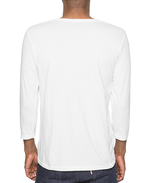 Sandinista(サンディニスタ)の「Cadet V/N 3-Q-S Tee / Vネック七分袖丈Tシャツ(Tシャツ/カットソー・メンズ・ホワイト/ネイビー/ブラック/グレー/ヘザーグレー/チャコールグレー・LARGE/MEDIUM/SMALL/X-LARGE/X-SMALL)」の15枚目の写真