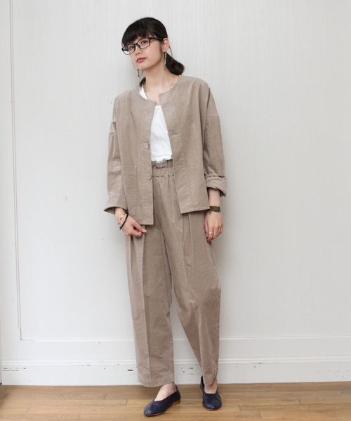 LE GLAZIK（ルグラジック）の「LE GLAZIK / ルグラジック　コーデュロイパンツ JL-2586（その他パンツ・レディース・ベージュ/ブラウン/グレー・36）」の7枚目の写真