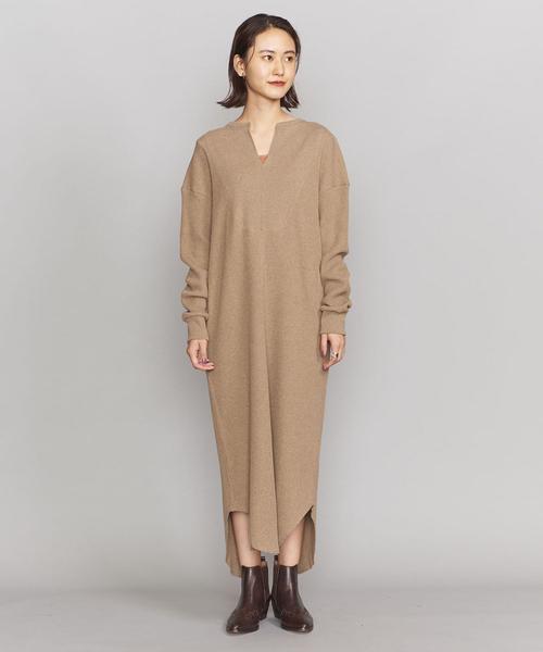 BRISEMY（ブライズミー）の「＜BRISEMY＞ワッフルワンピースо（ワンピース・レディース・オフホワイト/モカ・38）」の15枚目の写真