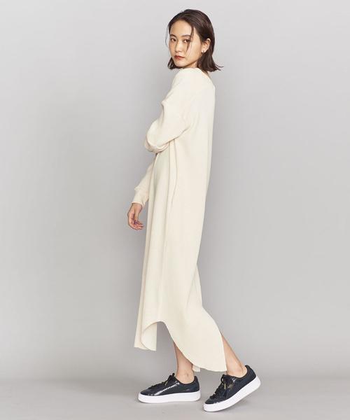BRISEMY（ブライズミー）の「＜BRISEMY＞ワッフルワンピースо（ワンピース・レディース・オフホワイト/モカ・38）」の5枚目の写真