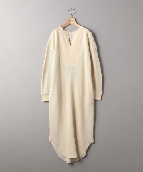 BRISEMY（ブライズミー）の「＜BRISEMY＞ワッフルワンピースо（ワンピース・レディース・オフホワイト/モカ・38）」の8枚目の写真
