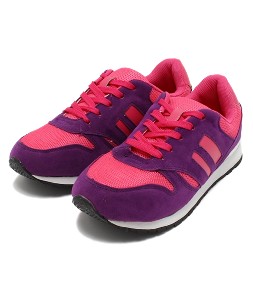 WEGO(ウィゴー)の「WEGO/メッシュスニーカー(スニーカー・レディース・ホワイト/ブラック/ピンク・23.5/24.5)」の12枚目の写真