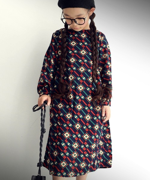 ワンピースプリントワンピース ワンピース Antiqua アンティカ のファッション