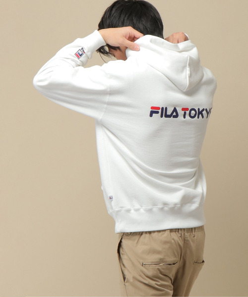 FILA（フィラ）の「FILA ヘリテージ TOKYOパーカー（パーカー・メンズ・ホワイト/ブラック/ネイビー/レッド・M/L/XL）」の20枚目の写真