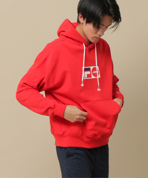 FILA（フィラ）の「FILA ヘリテージ TOKYOパーカー（パーカー・メンズ・ホワイト/ブラック/ネイビー/レッド・M/L/XL）」の22枚目の写真
