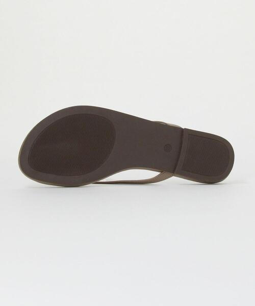 BEAUTY&YOUTH UNITED ARROWS(ビューティーアンドユースユナイテッドアローズ)の「BY フェイクレザー トングサンダル ◆(サンダル・レディース・ブラック/シルバー/ゴールド/ホワイト/その他1/ベージュ・38/36/37/35)」の10枚目の写真