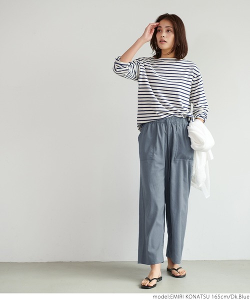 coca(coca)(コカ)の「リネンライクイージーパンツ(その他パンツ・レディース・チャコールグレー/アイボリー/ダークブルー・ONE SIZE)」の16枚目の写真