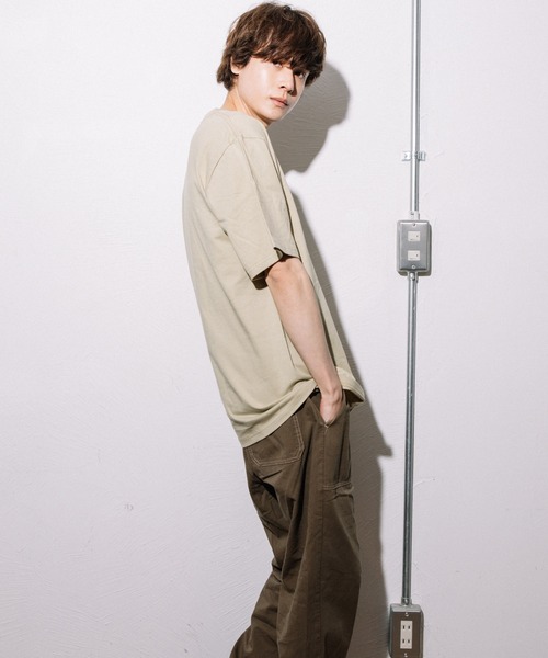 FRUIT OF THE LOOM(フルーツオブザルーム)の「7oz 天竺 ポケットTシャツ / ポケット / 半袖 / シンプル / カジュアル / 無地 / インナー / ユニセックス(Tシャツ/カットソー・メンズ・ホワイト/ベージュ/グレー/ネイビー/カーキ/ブラック・L/XL/S/XS/M)」の19枚目の写真