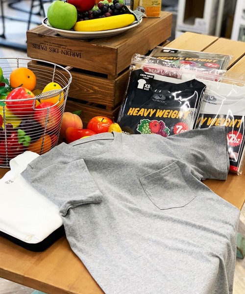 FRUIT OF THE LOOM(フルーツオブザルーム)の「7oz 天竺 ポケットTシャツ / ポケット / 半袖 / シンプル / カジュアル / 無地 / インナー / ユニセックス(Tシャツ/カットソー・メンズ・ホワイト/ベージュ/グレー/ネイビー/カーキ/ブラック・L/XL/S/XS/M)」の17枚目の写真