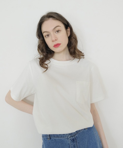 7oz 天竺 ポケットTシャツ / ポケット / 半袖 / シンプル / カジュアル