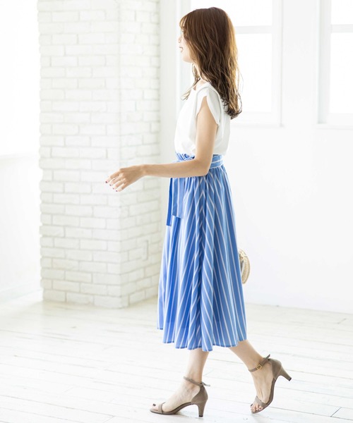 12Twelve Agenda(トゥエルブ アジェンダ)の「シフォンタックスリーブカットソープルオーバー(Tシャツ/カットソー・レディース・ブラック/オフホワイト/ミント/ライトカーキ・M)」の9枚目の写真
