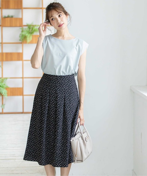 12Twelve Agenda(トゥエルブ アジェンダ)の「シフォンタックスリーブカットソープルオーバー(Tシャツ/カットソー・レディース・ブラック/オフホワイト/ミント/ライトカーキ・M)」の21枚目の写真