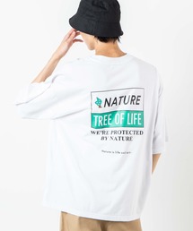WEGO | WEGO/レトロロゴ5分袖ビッグシルエットTシャツ(Tシャツ/カットソー)