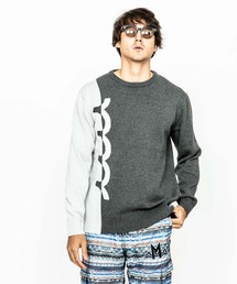 ACANTHUS:muta Bi-color Logo Knit