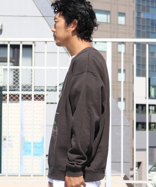 THRIFTY LOOK(スリフティールック)の「THRIFTY LOOK/スリフティルック ”ALIEN” CREW SWEAT(スウェット・メンズ・ブラック系その他2/ブラック系その他/ブラック・XL)」の4枚目の写真