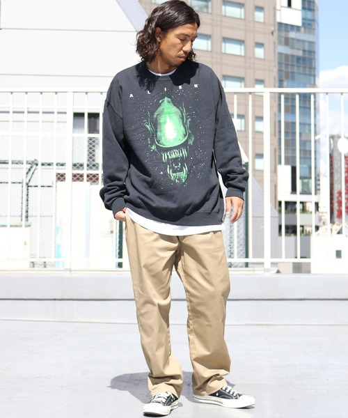 THRIFTY LOOK(スリフティールック)の「THRIFTY LOOK/スリフティルック ”ALIEN” CREW SWEAT(スウェット・メンズ・ブラック系その他2/ブラック系その他/ブラック・XL)」の16枚目の写真