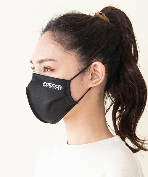 OUTDOOR PRODUCTS（アウトドアプロダクツ）の「立体ロゴマウスカバー　撥水素材　　伸縮性素材　消臭効果　耳紐アジャスター付　ノーズワイヤー入り　　男女兼用　マスク（マスク・メンズ・ホワイト/ブラック/ネイビー/ベージュ/グレー・FREE）」の11枚目の写真