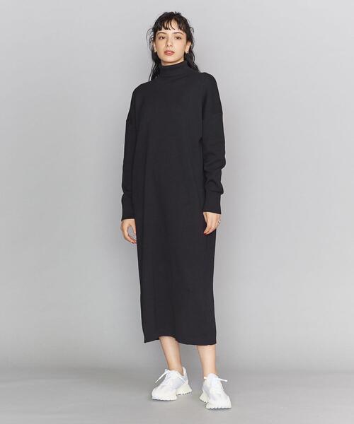 BEAUTY&YOUTH UNITED ARROWS（ビューティーアンドユースユナイテッドアローズ）の「BY コットンスムースタートルニットマキシワンピース -ウォッシャブル- ◆（ワンピース・レディース・モカ/ナチュラル/ブラック・SMALL/MEDIUM）」の11枚目の写真