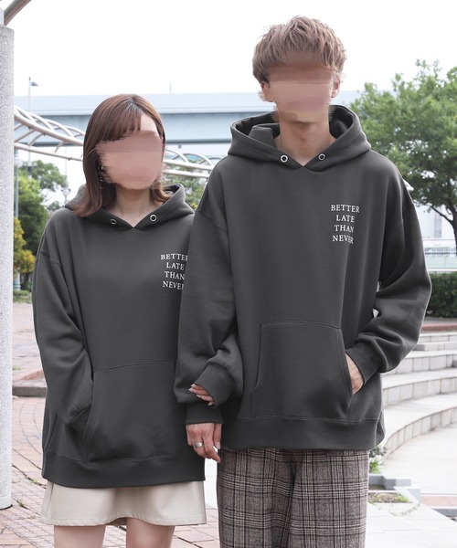 PairPair（ペアペア）の「パソコンバックプリントパーカー(ユニセックス)（パーカー・レディース・アイボリー/モカ/スミクロ・MEDIUM/LARGE）」の15枚目の写真