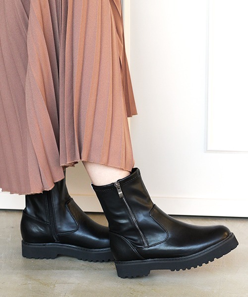 セール サイドジップコンバットブーツ 214 143 Jelly Beans ジェリービーンズ ブーツ Jelly Beans ジェリービーンズ のファッション通販 Zozotown