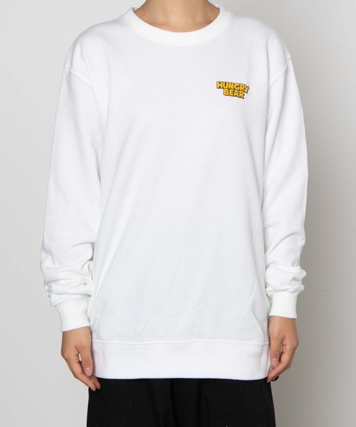 WEGO（ウィゴー）の「WEGO/HUNGRYBEARプリントプルオーバー（スウェット・レディース・パープル/ホワイト・MEDIUM/LARGE/X-LARGE）」の6枚目の写真