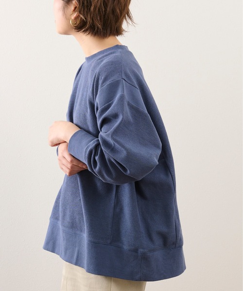 Ambre Neige（アンブルネージュ）の「ヴィンテージライク切り替えスウェット／【WEB/EC限定商品】（スウェット・レディース・チャコールグレー/ダークブルー・FREE）」の14枚目の写真