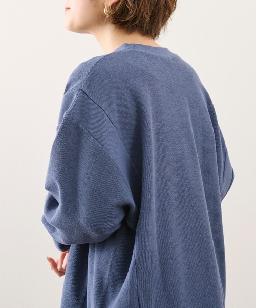 Ambre Neige（アンブルネージュ）の「ヴィンテージライク切り替えスウェット／【WEB/EC限定商品】（スウェット・レディース・チャコールグレー/ダークブルー・FREE）」の15枚目の写真