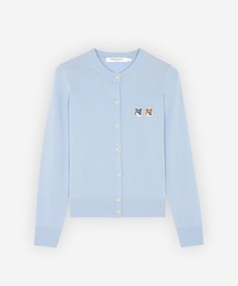 DOUBLE FOX HEAD PATCH ADJUSTED CARDIGAN
