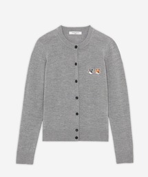 DOUBLE FOX HEAD PATCH ADJUSTED CARDIGAN