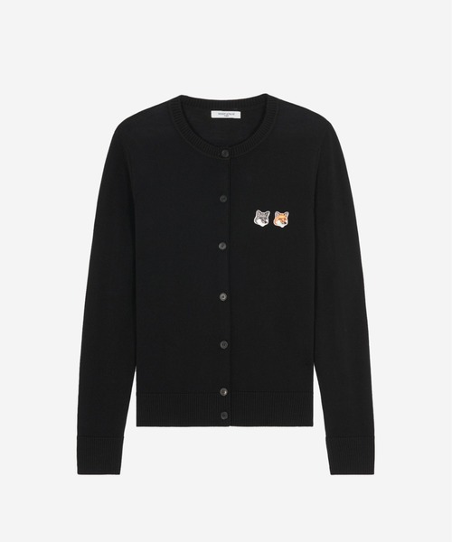 Maison Kitsune（メゾンキツネ）の「DOUBLE FOX HEAD PATCH ADJUSTED CARDIGAN（カーディガン/ボレロ・レディース・ライトピンク/ベージュ/ブラック/霜降りグレー/ベージュ系その他/ブラック系その他/キナリ/ベージュ系その他2/スカイブルー系・S/M/XS/L）」の22枚目の写真