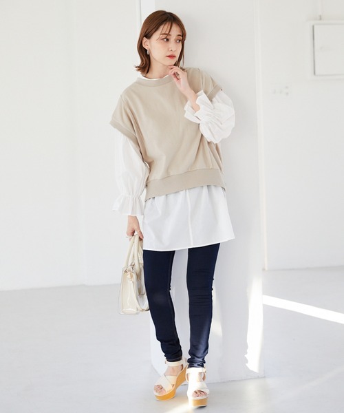 Heather（ヘザー）の「スウェットベスト＆チュニックＳＥＴ　942538（シャツ/ブラウス・レディース・ホワイト系その他/グレー系その他/ベージュ系その他・FREE）」の22枚目の写真