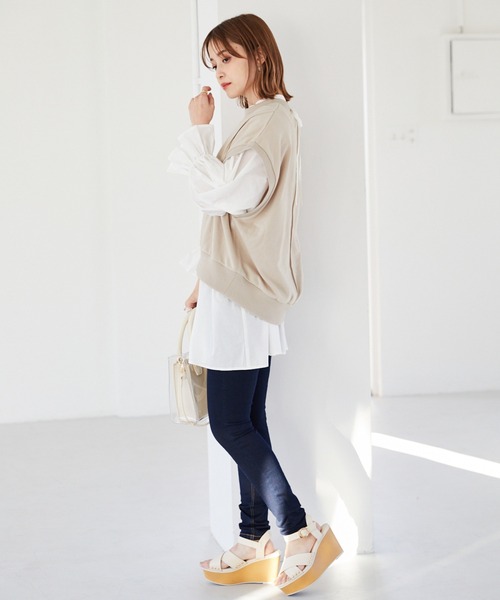 Heather（ヘザー）の「スウェットベスト＆チュニックＳＥＴ　942538（シャツ/ブラウス・レディース・ホワイト系その他/グレー系その他/ベージュ系その他・FREE）」の15枚目の写真